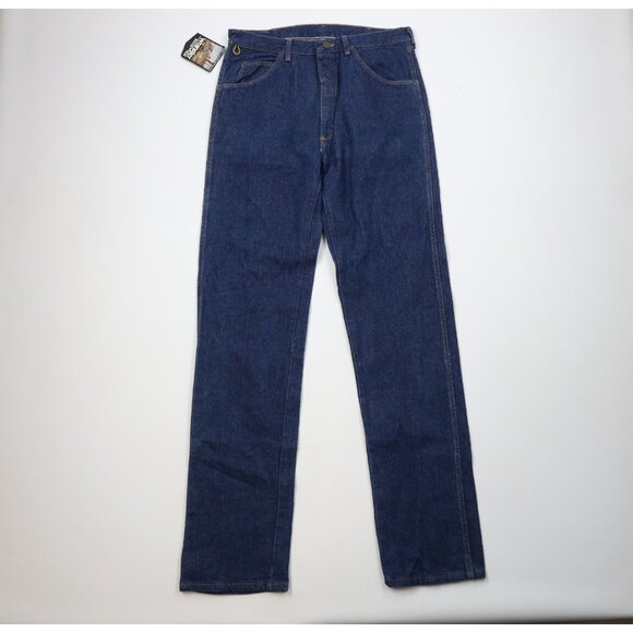 Deadstock Vtg 90s Wrangler Mens 34x36 Straight Leg Denim Jeans Indigo Blue USA
